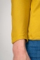 Preview: Damenshirt "Thekla" mit Fledermausärmel in Gelb Detailbild Ärmel