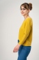 Preview: Damenshirt "Thekla" mit Fledermausärmel in Gelb Ansicht von linker Seite
