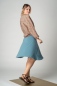 Preview: Viskose Bluse für Damen bunt geblümt Ganzkörperbild