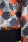 Preview: Blusenshirt Damen Viskose Langarm Anthrazit mit Klecksen Detailansicht Muster