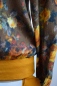 Mobile Preview: Blusenshirt Damen Seide Langarm Rosenmuster Detailansicht Bündchen