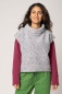 Preview: Sweatshirt Bio-Baumwolle Damen Lila in Kombi mit Pullunder