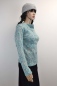 Preview: Langarmshirt für Damen mit Mohair Hellblau-Rosa gescheckt Ansicht rechte Seite