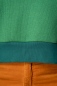 Preview: Oversize Pullover für Damen in Grün Detailansicht Bündchen