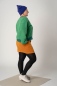 Preview: Oversize Pullover für Damen in Grün Ansicht von rechter Seite