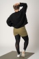 Preview: Oversize Pullover "Sol" Damen Schwarz Ansicht seitlich von hinten