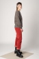 Preview: Pullover Damen Beige-Braun gemustert Ansicht rechte Seite