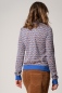 Preview: Stehkragen-Pullover für Damen bunt gemustert Rückansicht