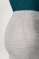 Preview: Stretch Rock kurz in Grau für Damen Detailansicht seitlich