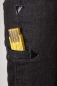 Preview: Schwarze Jeans Schlaghose "Zimmermann" für Herren Detailaufnahme von Zollstocktasche