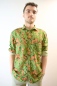 Preview: Leinenhemd für Herren Langarm mit floralem Haiwaiihemd-Muster Ansicht Front