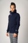 Preview: Hoodie "Carlo" in Farbe navy von linker Seite