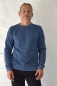 Preview: Pullover "Ewan" Herren in Blau mit grafischem Muster Ansicht von vorne