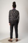 Preview: Pullover "Ewan" für Herren in Grau mit schwarzen Quadraten von hinten