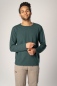 Preview: Langarmshirt "Sean" - dunkelgrün meliert von vorne