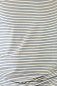 Preview: Viskose T-Shirt "Theo" für Herren - Streifen Beige-Azurblau Detailansicht