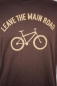 Preview: Greenbomb T-Shirt für Herren in Braun Detailansicht Bike-Print