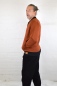Preview: Blouson Jacke für Herren Terracotta Ansicht linke Seite
