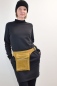 Preview: Gürteltasche aus Breitcord in Gelb um Hüfte getragen