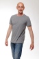 Preview: T-Shirt "Theo" für Herren in Grau meliert von vorne