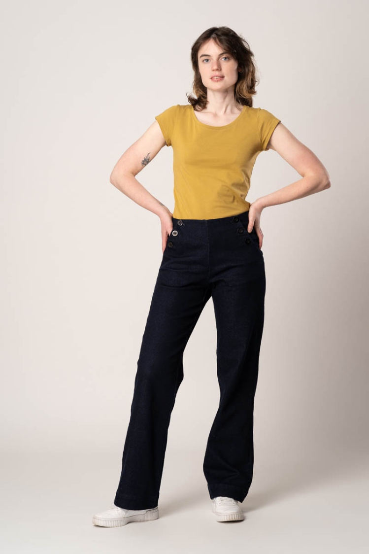 Hose "Marina" Baumwolle lang - denim jeans