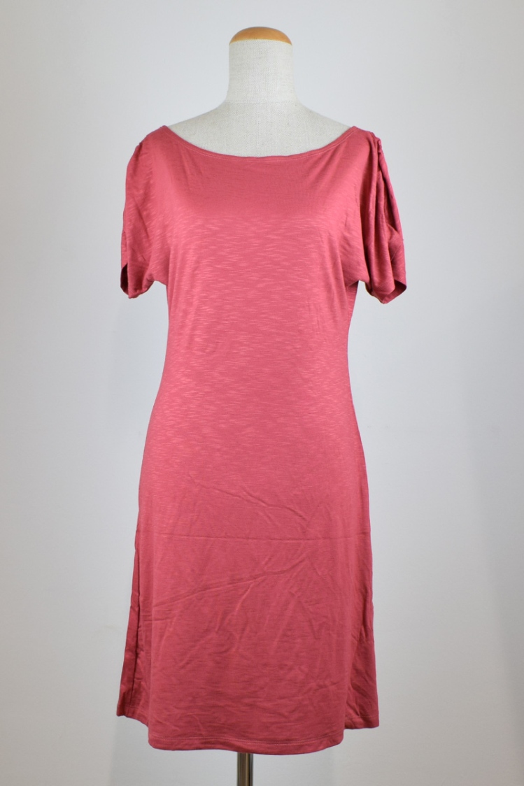 Viskose Kleid "Lizzy" in Pink von vorne
