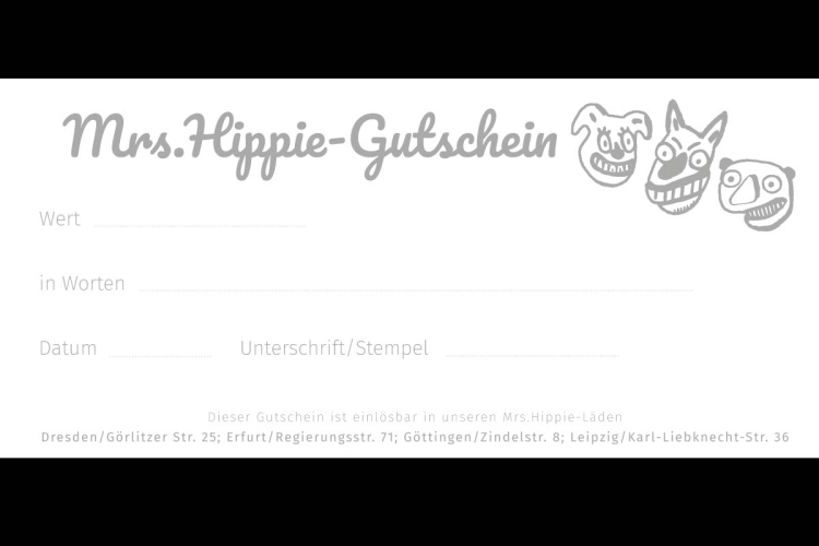 Mrs.Hippie Laden-Gutschein N°20