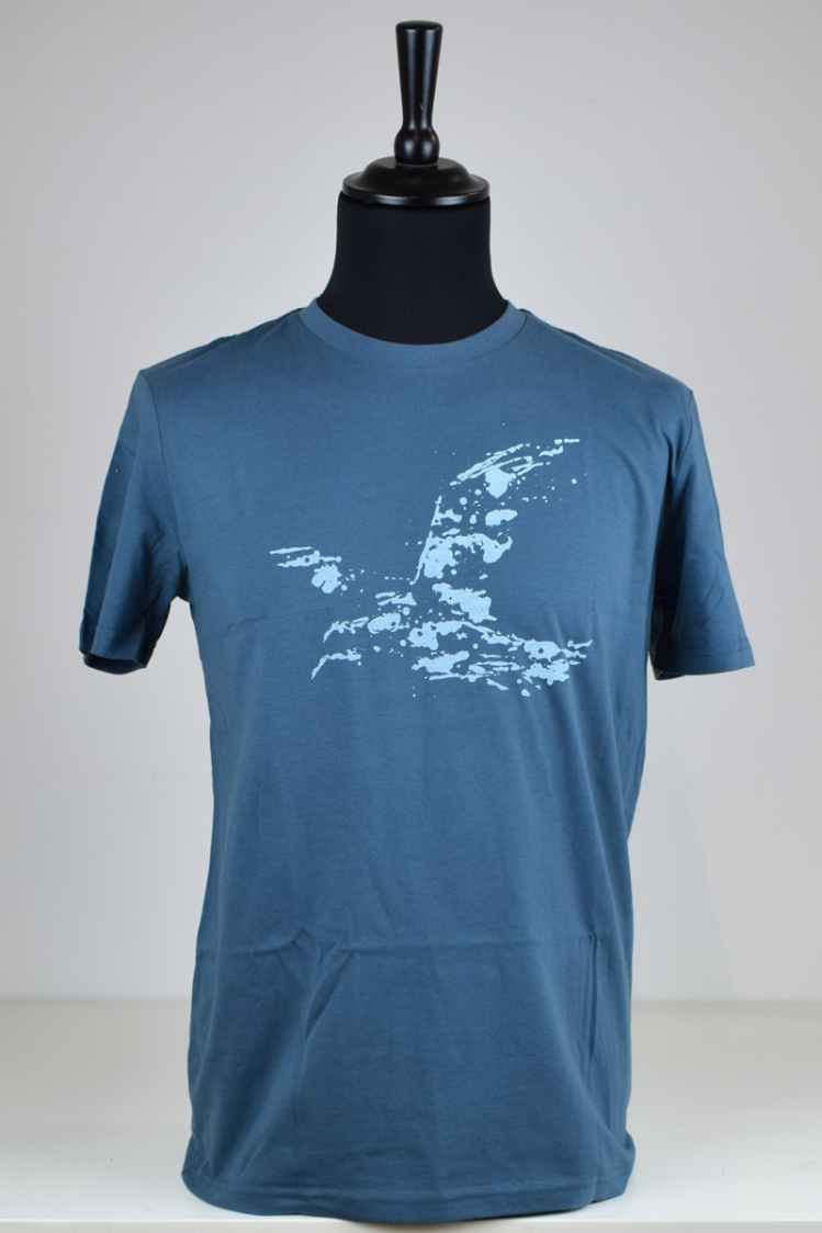 GB T-Shirt "Animal Seagull Air" Bio - blue stone