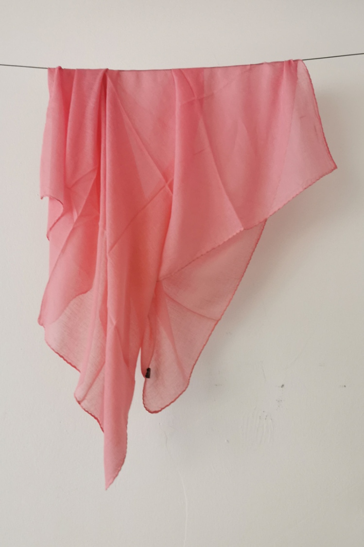Yam Yam Tuch aus Baumwolle Farbe Rosa - Maße 100 x 100 cm