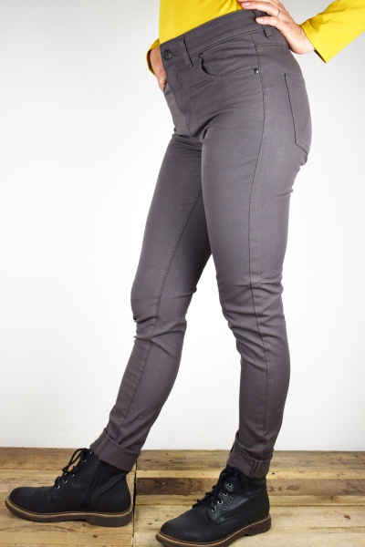 Hose für Damen in Grau Slim Fit Ansicht von linker Seite