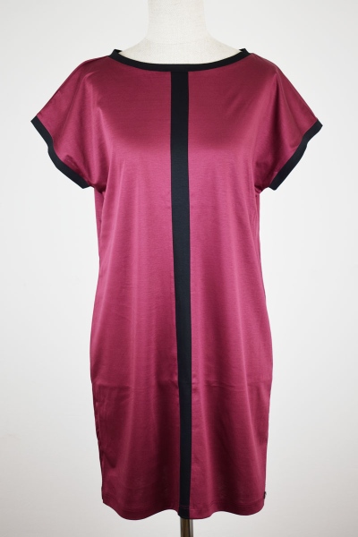 Kleid "Gemma" Bio-Baumwolle in Rot von vorne