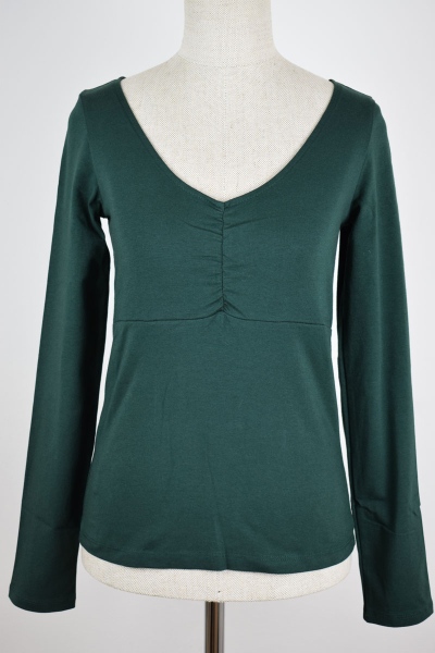 Mrs.Hippie Shirt "Ira" Langarm in grün & öko von adrett green