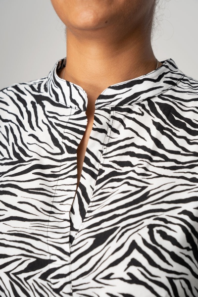 Blusenkleid "Vera" - zebra gemustert