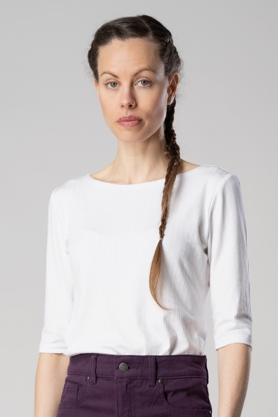 Shirt "Chayenne" 1/2 Arm in Weiß für Damen von vorne