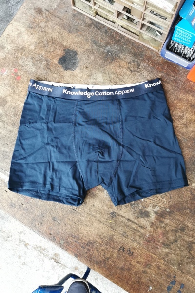 Underwear "Knowledge" 2 Stck. Trunks Bio - blau weiß gestreift/navy